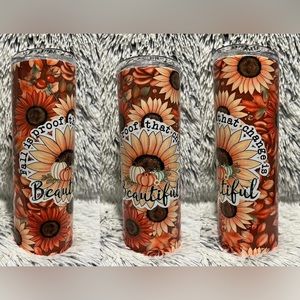 Fall Themed Tumbler Cup